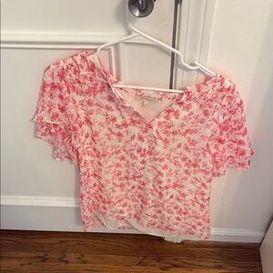 Floral Pink Women's Top